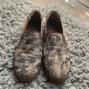 Trask - water resistant leather and suede slip on sneakers